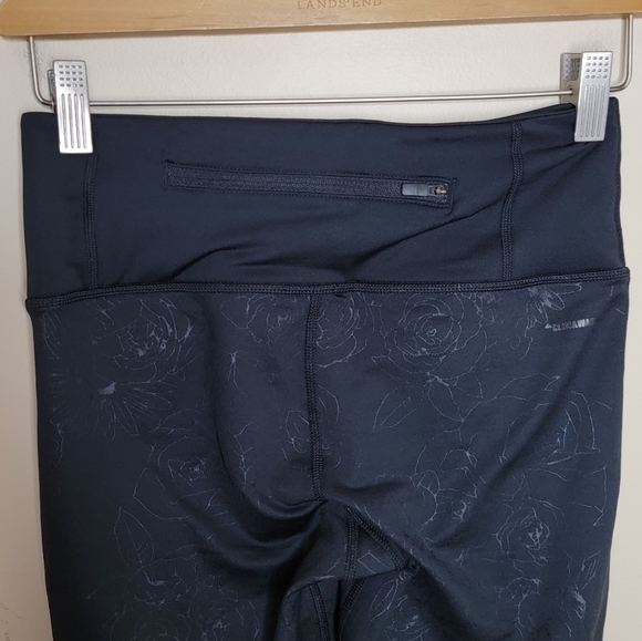 Adidas | Climalite Black Floral Embossed Leggings Size Small - Picture 4 of 6